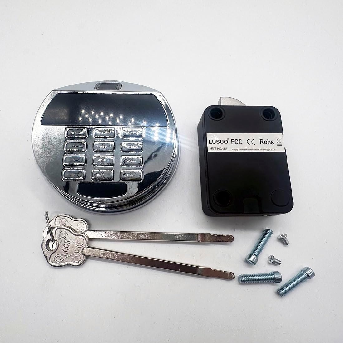 1 Set Treasure Vault Door Fingerprint Password Lock Record Query Function Safe Box Fingerprint Lock