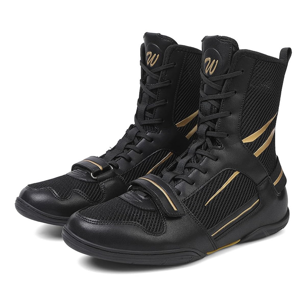 Zapatos Deportivos De Boxeo para Mujer para Hombre, Boxers Transpirables De Malla Zapatillas De Deporte De Lucha De Caña Alta Botas De Fitness
