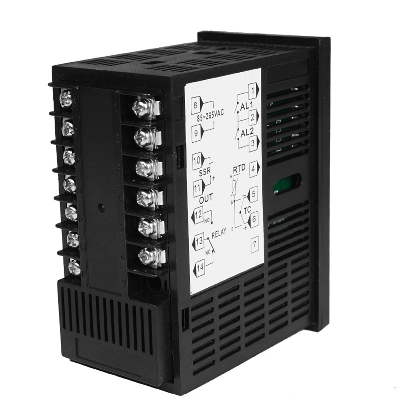 RWRAPS regolatore Temperatura pid Ingresso regolatore di Temperatura Termocoppia PT100 K Uscita relè SSR PID Digitale for Riscaldamento/Raffreddamento con Allarme Fahrenheit Guscio Corto