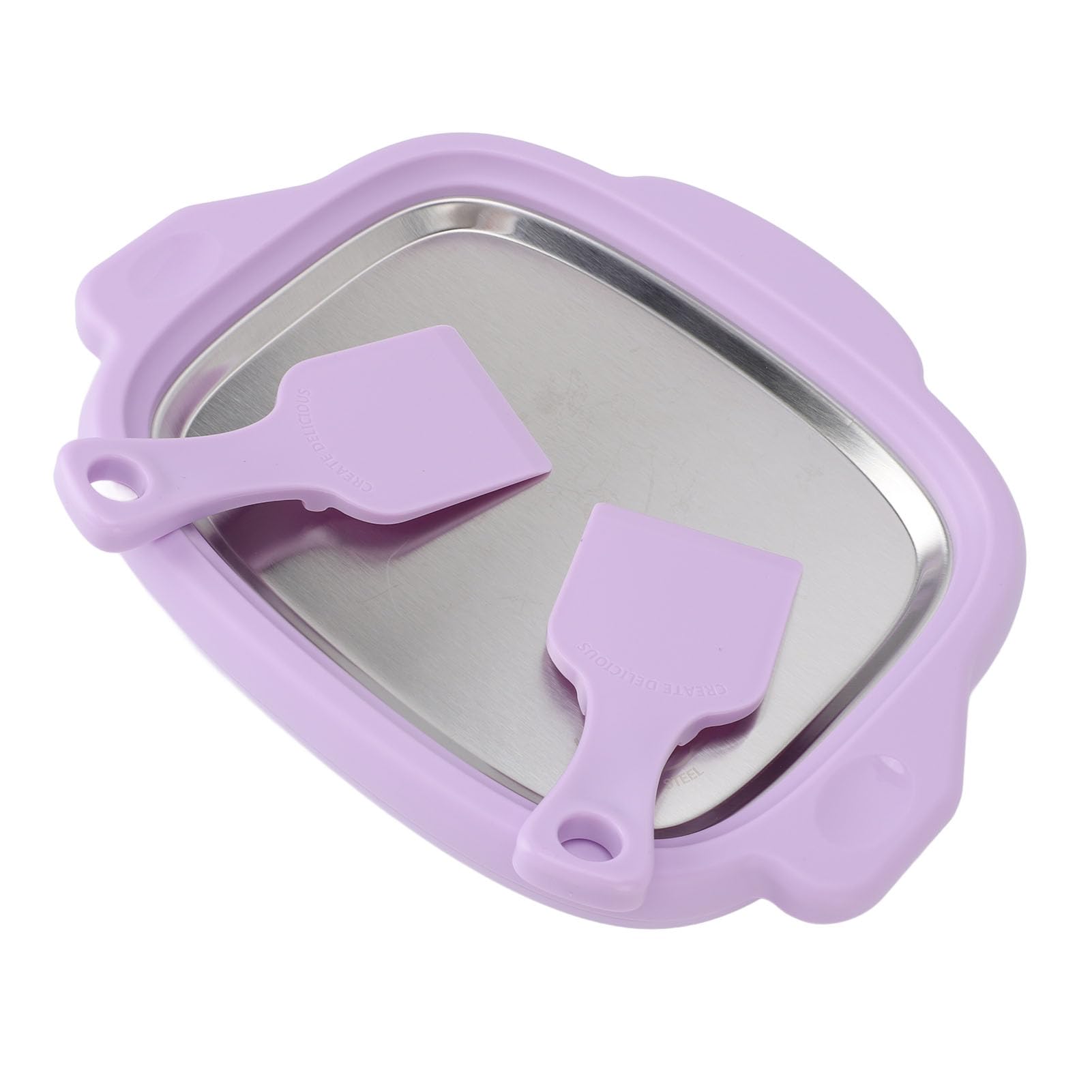 Focket Ice Cream Maker, 304 Stainless Steel With , For Soft Ice Cream Yogurt Frozen Sorbet (Purple) on Fridge.com - View 4