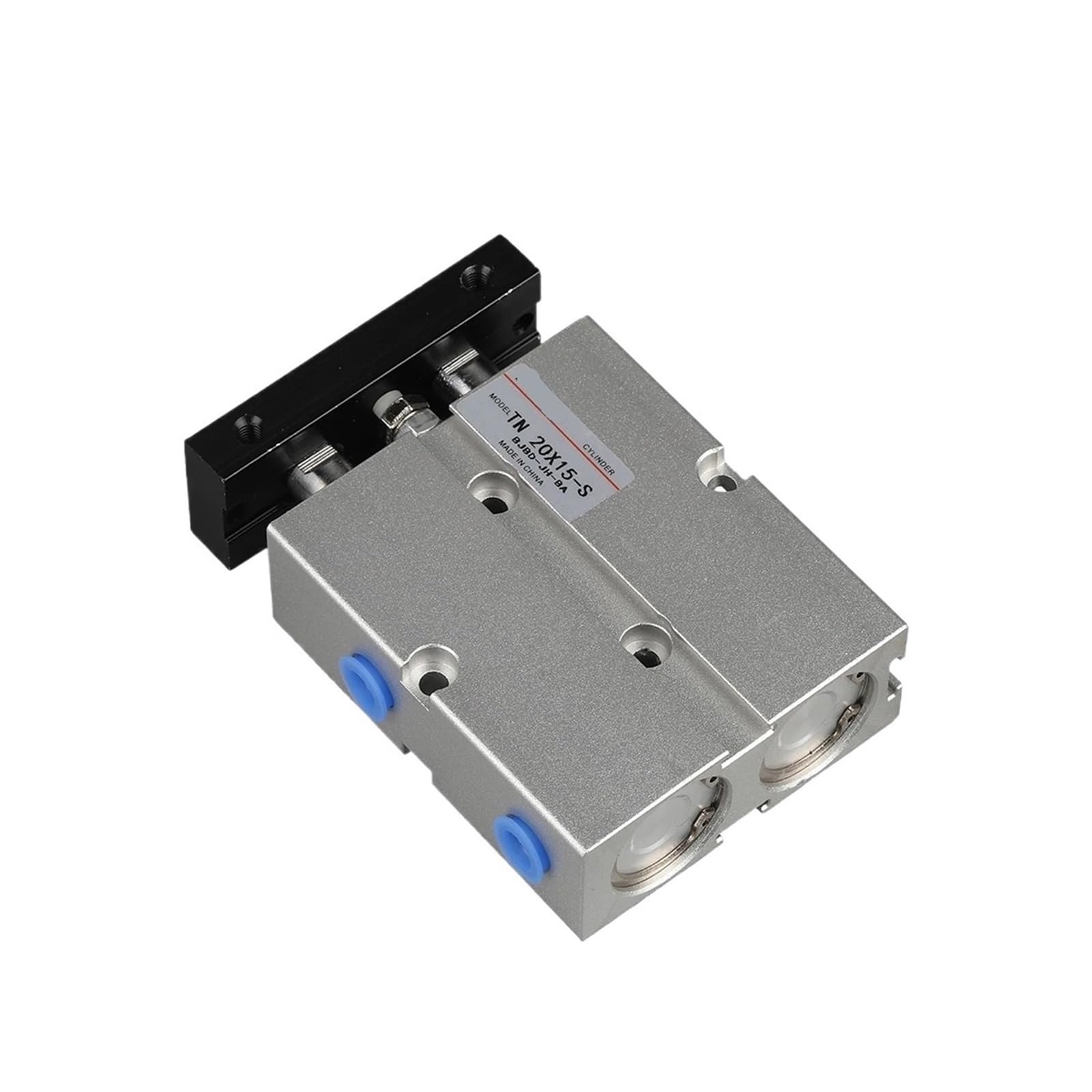 Cylindre pneumatique TN en alliage d'aluminium usiné alésage 25mm haute durabilité