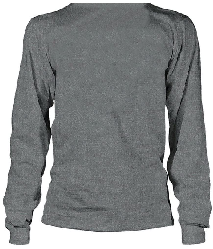 Georgia Men's Distressed Team Logo Smoke Grey Long Sleeve T Shirt (X-Large)