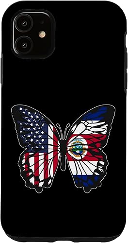 Miniatura 10 de iPhone 12 Pro Max Costa Rican Roots USA Costa Rica Mix Butterfly Costa Rica Case