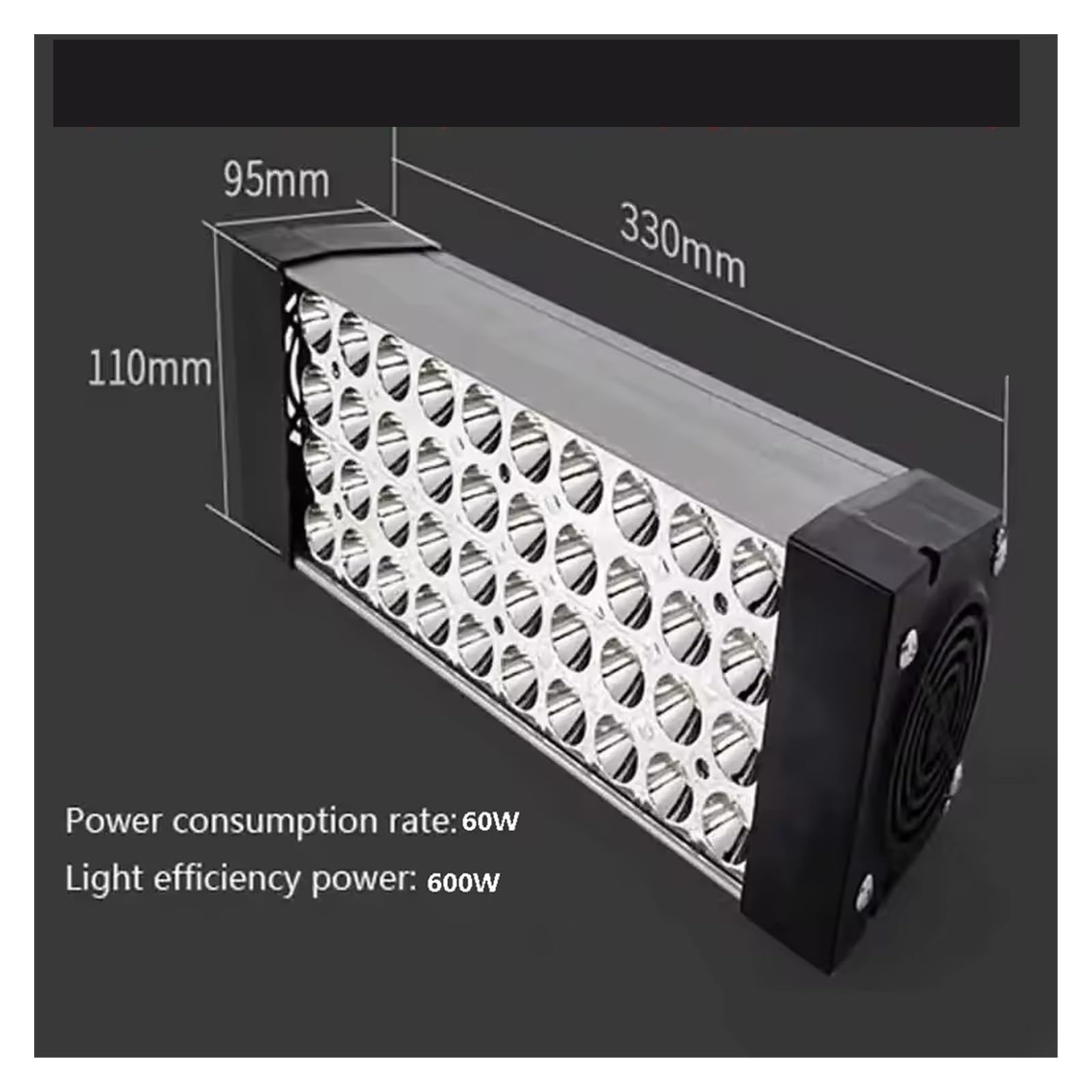 lámpara de curado UV, Lámpara De Curado UV Portátil 600W Con Eficiencia Luz, Adhesivo Sin Sombras, Tinta Aceite Verde, Reparación Vidrio Detección Fluorescencia Seca(395nm)