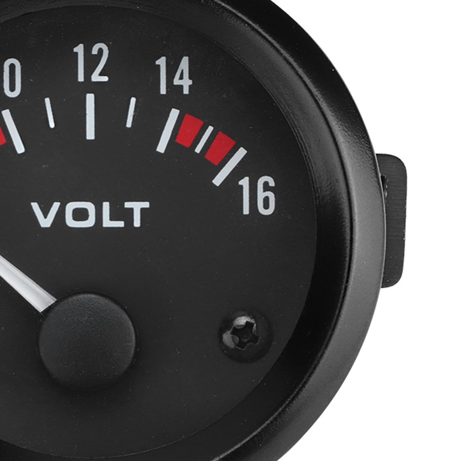 Keenso Voltmètre de Voiture, Voltmètre Universel de Voiture 12V 52mm Jauge de Tension Ronde 8-16V BX100007 pour la Plupart des Voitures 12V