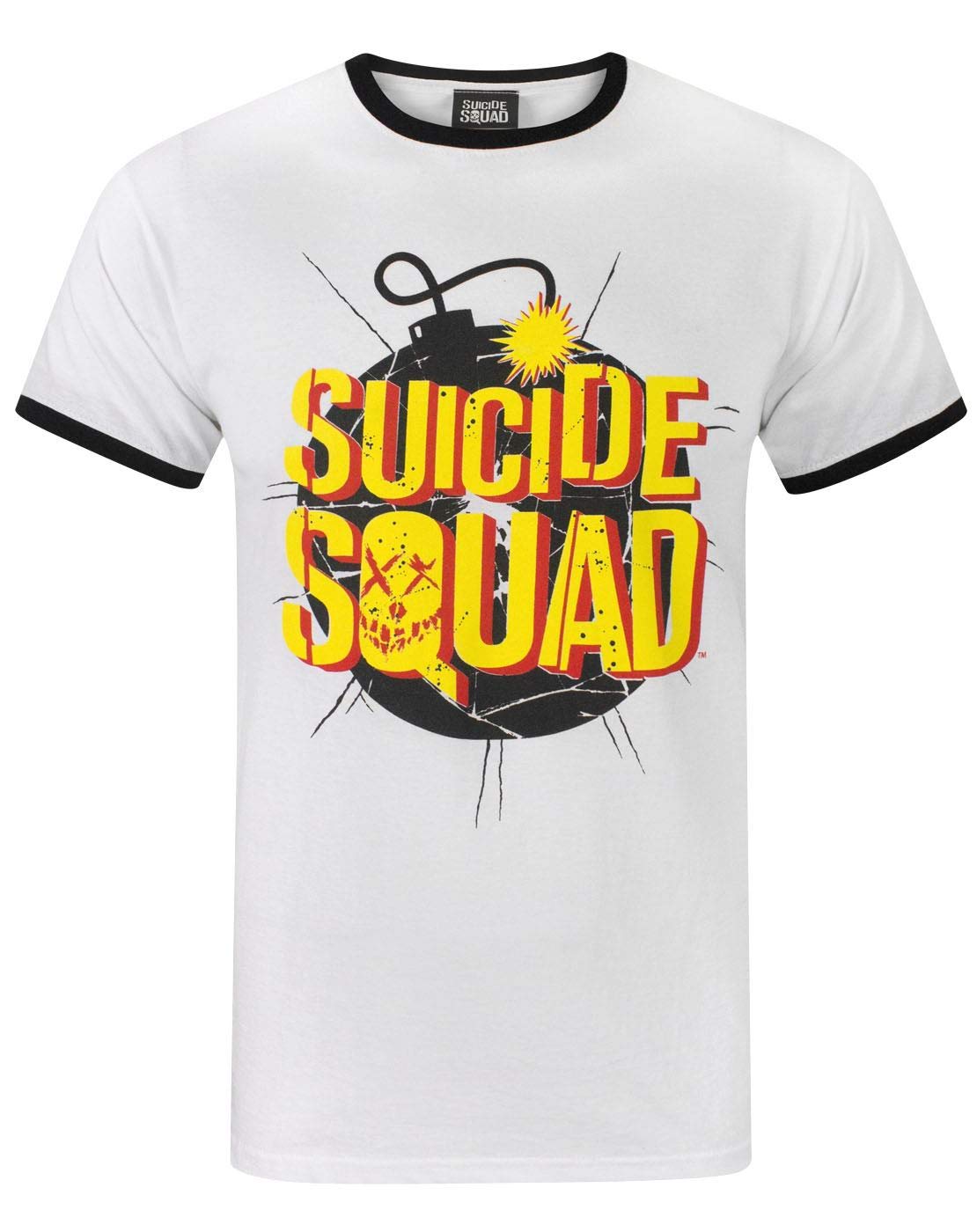 DC Comics - T-Shirt - Suicide Squad Exploding Bomb Logo - White - L