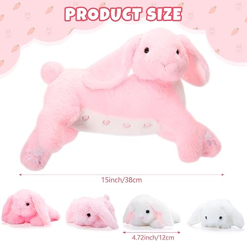 Miniatura 2 de Libima Nurturing - Conejito de peluche con conejos de peluche, suave conejito de peluche para niñas y niños, peluche de peluche con 4 conejos de