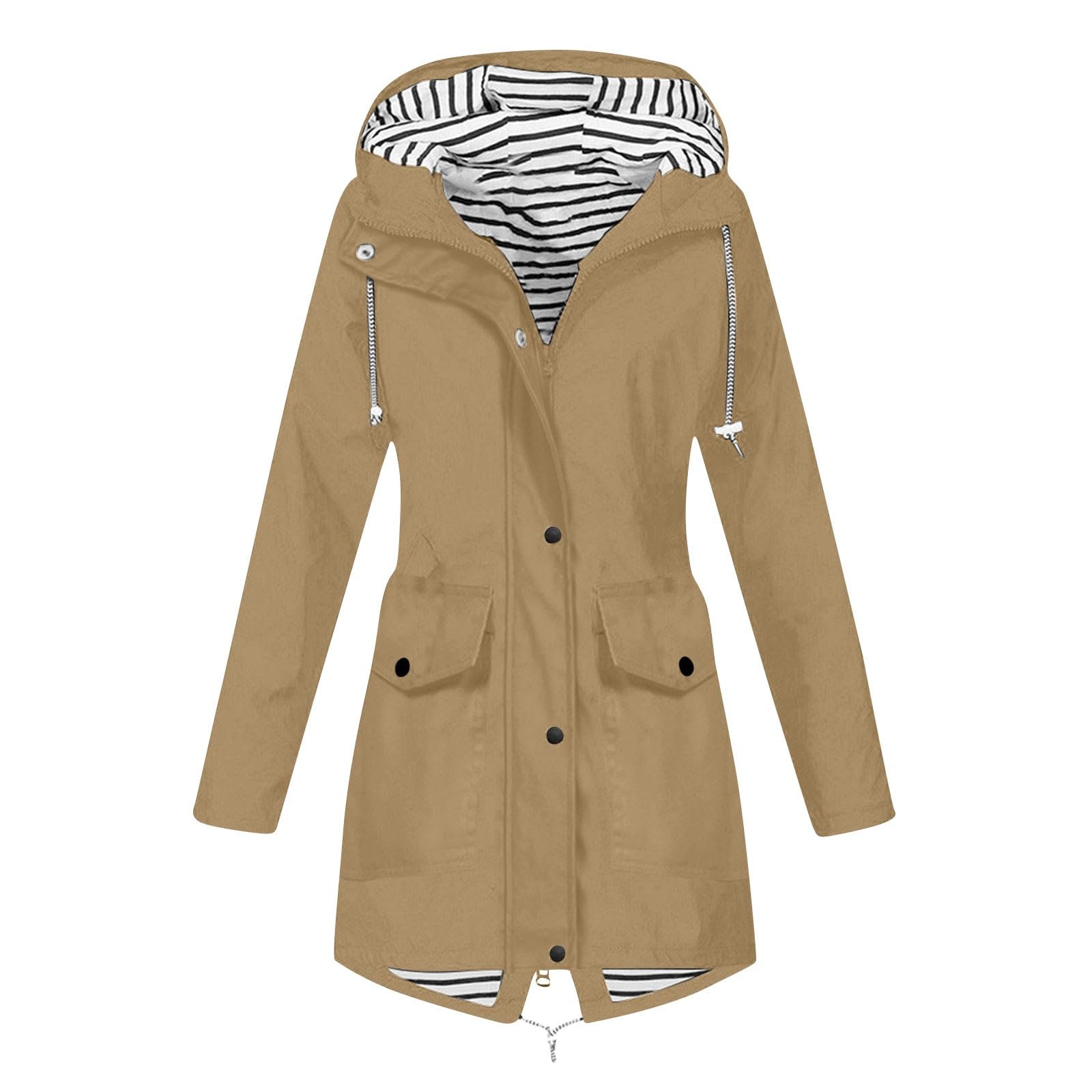 Giacca A Da Donna, Trench Righe, Tuta Alpinismo E Outdoor Tre In Di Pelo Antivento Corsa Donna Impermeabile Antipioggia Cerata Per Pioggia Regenjacke Damen Rain Jacket Trekking Completo