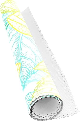 Miniatura 6 de Manteles individuales de limón y menta, lavables, antideslizantes, resistentes al calor, de 12 a 18 pulgadas, manteles individuales decorativos para