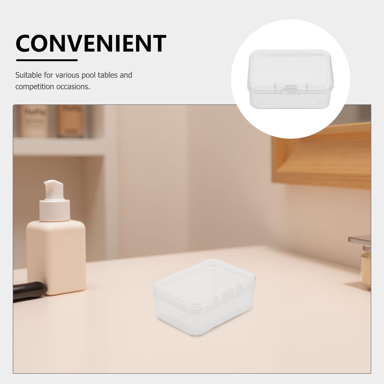 jojofuny 100stücke Kleine Transparente Kunststoffboxen Mit Klappdeckel Rechteckige Aufbewahrungsboxen Für Perlen Und Bastelprojekte Organizer-Boxen Für Kleinteile Und Zubehör