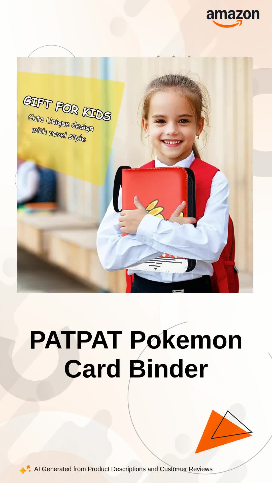 PATPAT® Poke-mon Binder, Cards Collector Album Holder for 400 Poke
