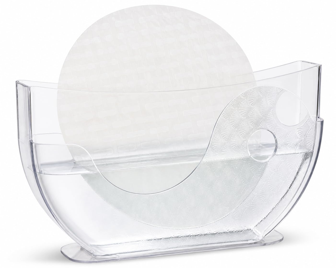 Katai Transparent - Rice Paper Water Bowl (2 Pack) – 2-In-1 Spring Roll Wrapper Holder With Water Section, Even Softening, No Mess Prep, Holds 30 Sheets, Includes Chopsticks