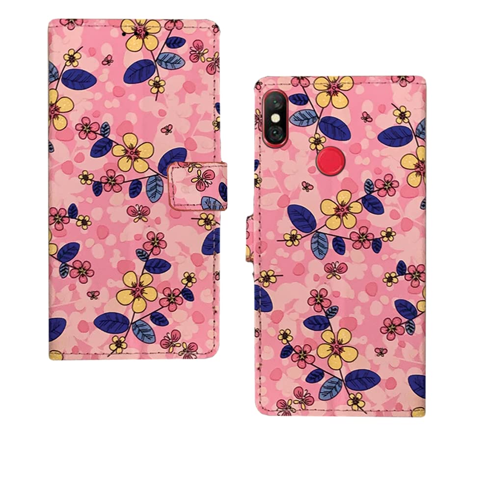 Inktree Redmi Note 6 Pro Flip Case | Premium Leather Finish Flip Cover |Designer Printed Flip Cover for Redmi Note 6 Pro - Pink Flowers (B0BNCD9QFV) Amazon Price History, Amazon Price Tracker