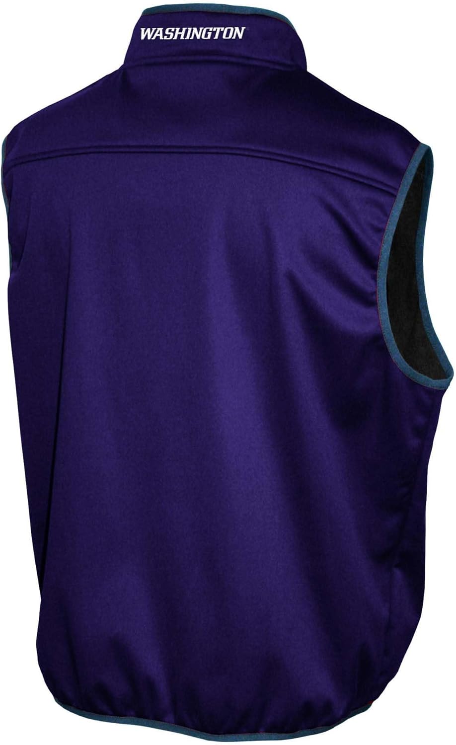 2Bhip NCAA Washington Huskies Adult Mens College Purple Mock Neck Softshell Full Zip Sleeveless Vest Jacket