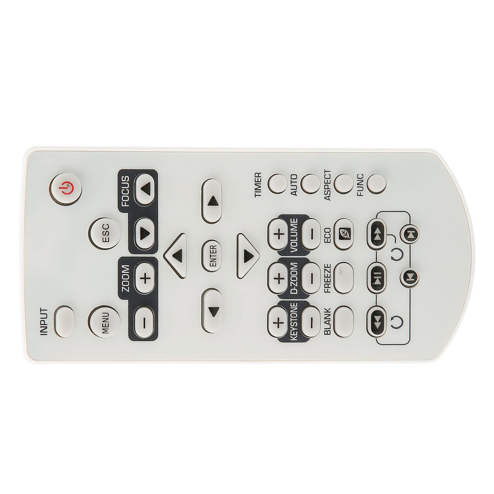Topiky Telecomando Sostitutivo YT-130 Per Proiettori CASIO XJ-A142, A147, A242, A247 - Telecomando Originale ABS Con Pulsanti Sensibili