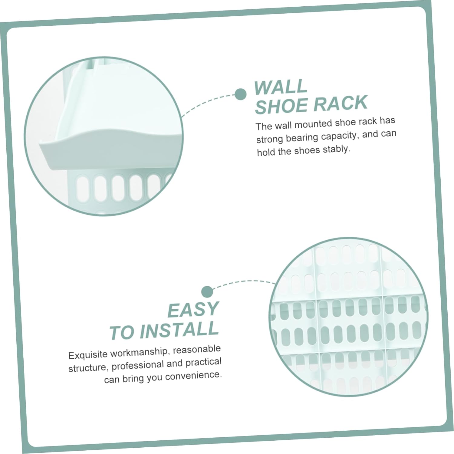 1set Wall-Mounted Multi-Functional Shoe Rack Organizer for Slippers and Footwear Easy Installation Space-Saving Storage for Home Bathroom and Entryway and Versatile Design