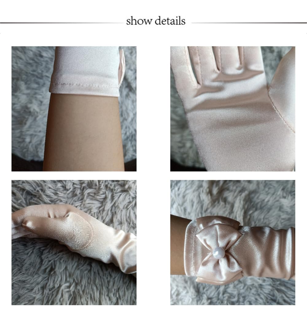 Lange roze handschoenen voor kinderen: Accessoires,en goedkope