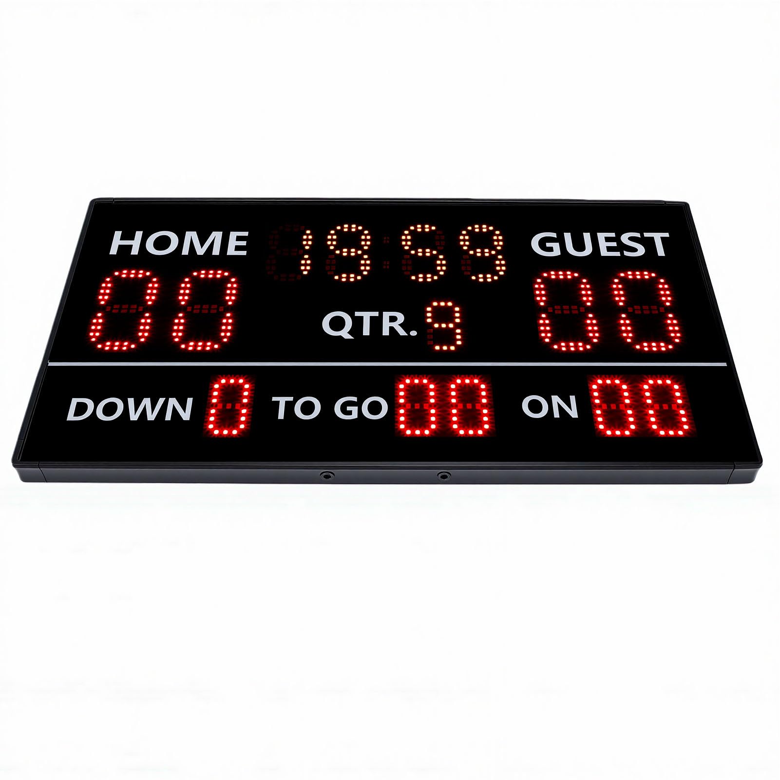 Jeffergarden Tabellone Segnapunti Elettronico con Display LED a 14 Cifre Remoto Segnapunti Basket Pallavolo Tennis Giochi, con Alimentazione a Batteria e Cicalino, per Uso Sportivo Indoor