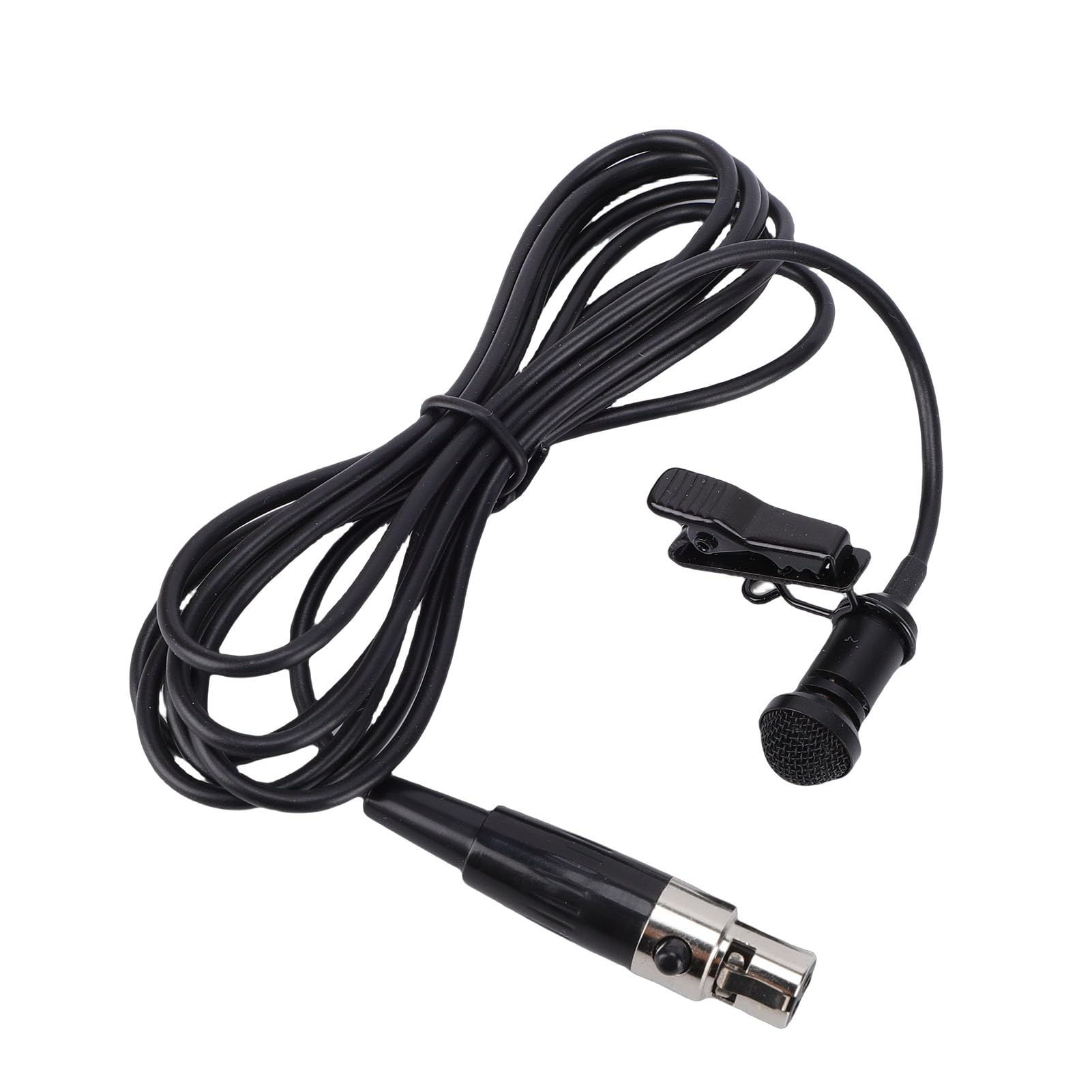 Unidirectional Lavalier Microphone Clear Sound Clamp/Holder On Lapel Mic for Stage Conference Interview, XLR Interface for, Metal Clamp/Holder Lightweight Portable Mic Applicable for