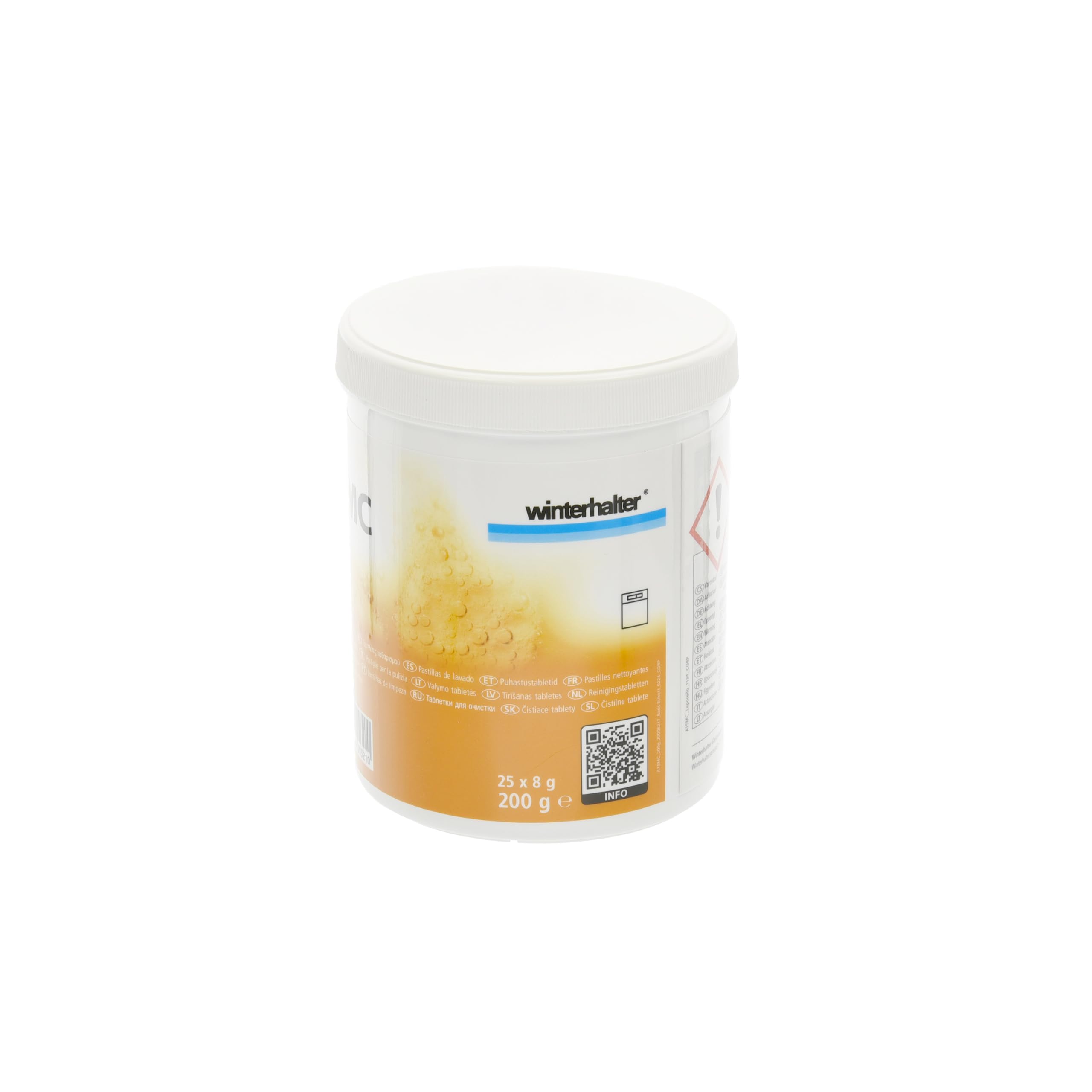 Winterhalter A15 MC Compresse detergenti per lavastoviglie 20006217 Set di 5 lattine da 25 compresse detergenti per la ristorazione professionale, rimuove calcare, depositi e odori –A15 MC