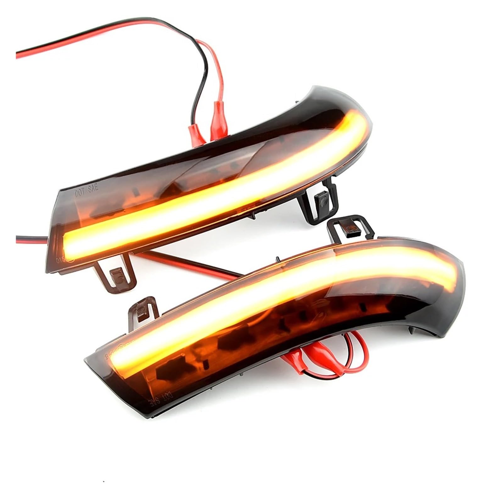 Direzione Luce Sequenziale Specchietto Retrovisore Laterale Dinamico Water Blink Direzione A LED Per Per Passat B5.5 B6 R36 R32 Per Jetta MK5 Per Golf 5 Per GTI Per Sharan Indicatore Direzione(Giallo)