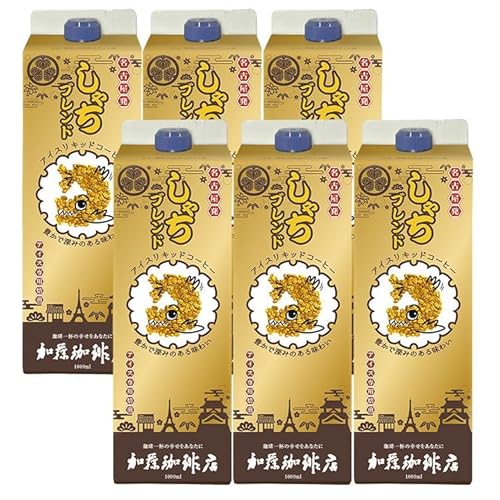 しゃちブレンドアイスリキッドコーヒー 1000ml×6本入