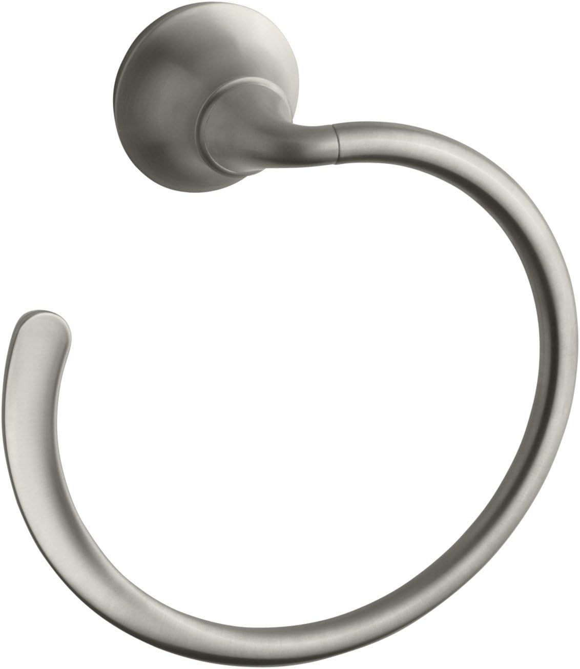 KOHLER K11377BN Forté Bathroom Towel Ring, Vibrant Brushed Nickel