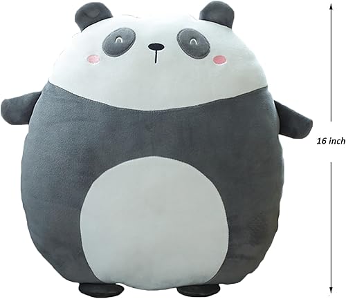 Miniatura 6 de Almohada de peluche de panda, juguete de peluche de panda de 16 pulgadas, almohada Kawaii de peluche para abrazar, linda almohada de animales de
