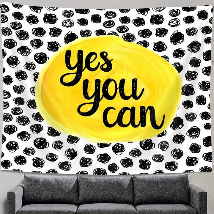 Miniatura 4 de Uokiuki Tapiz educativo con cita motivacional, para niños, adolescentes, estudiantes, para colgar en la pared para aula, dormitorio, sala de estar,