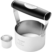 HULISEN 3.5 inch Biscuit Cutter, Stainless Steel Cookie Cutter with Handle