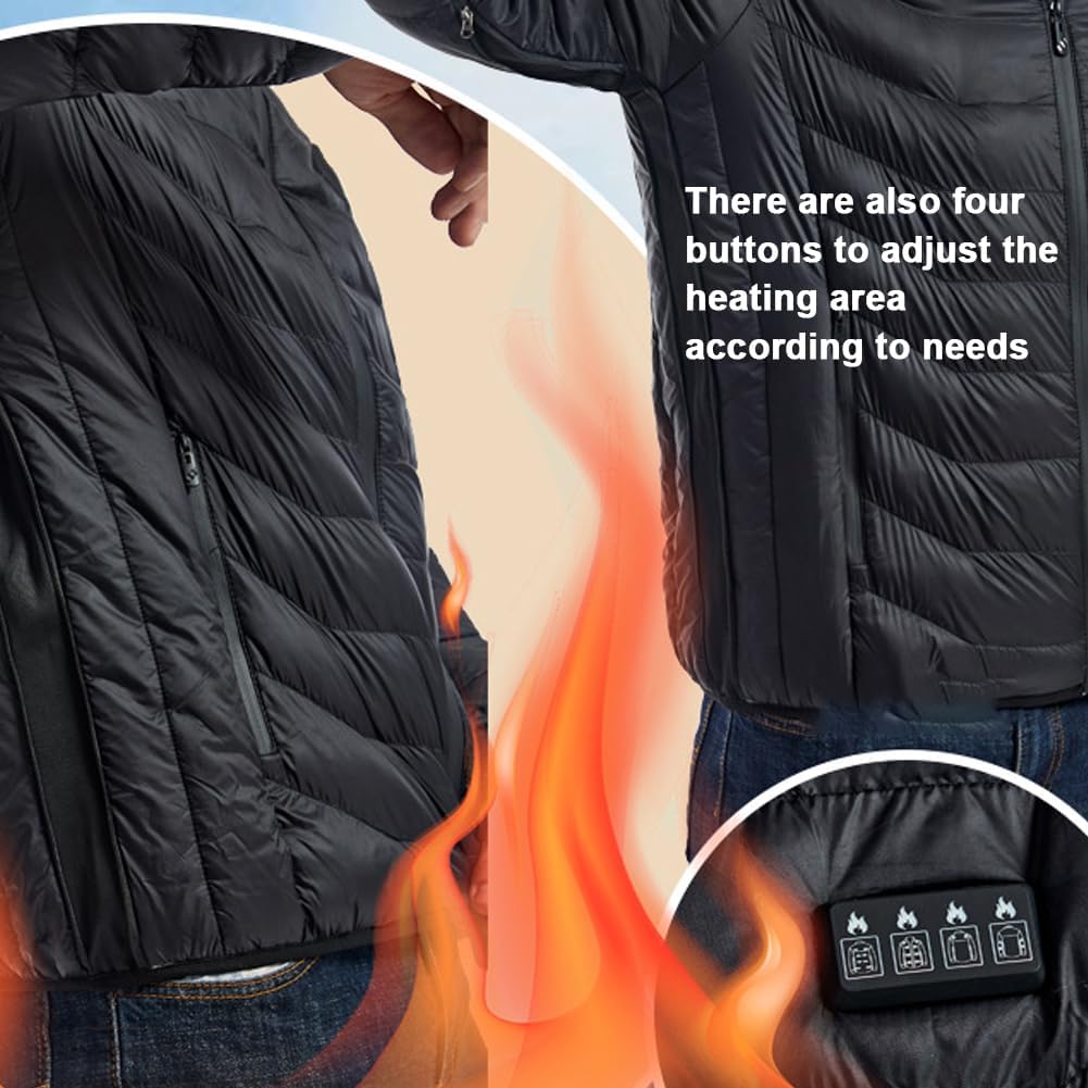 USB Heating Coat Warming Hoodie Winter Flexible Electric Thermal Clothing ColdDay Fishing Hiking Camping Warm Clothes