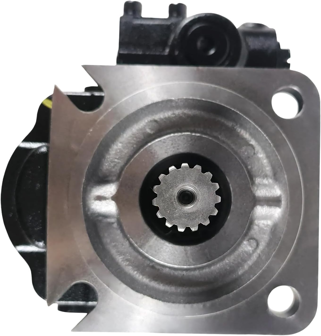 Top view of the IMIFAFTAbT Hydraulic Pump 332/E6671 showing the splined shaft