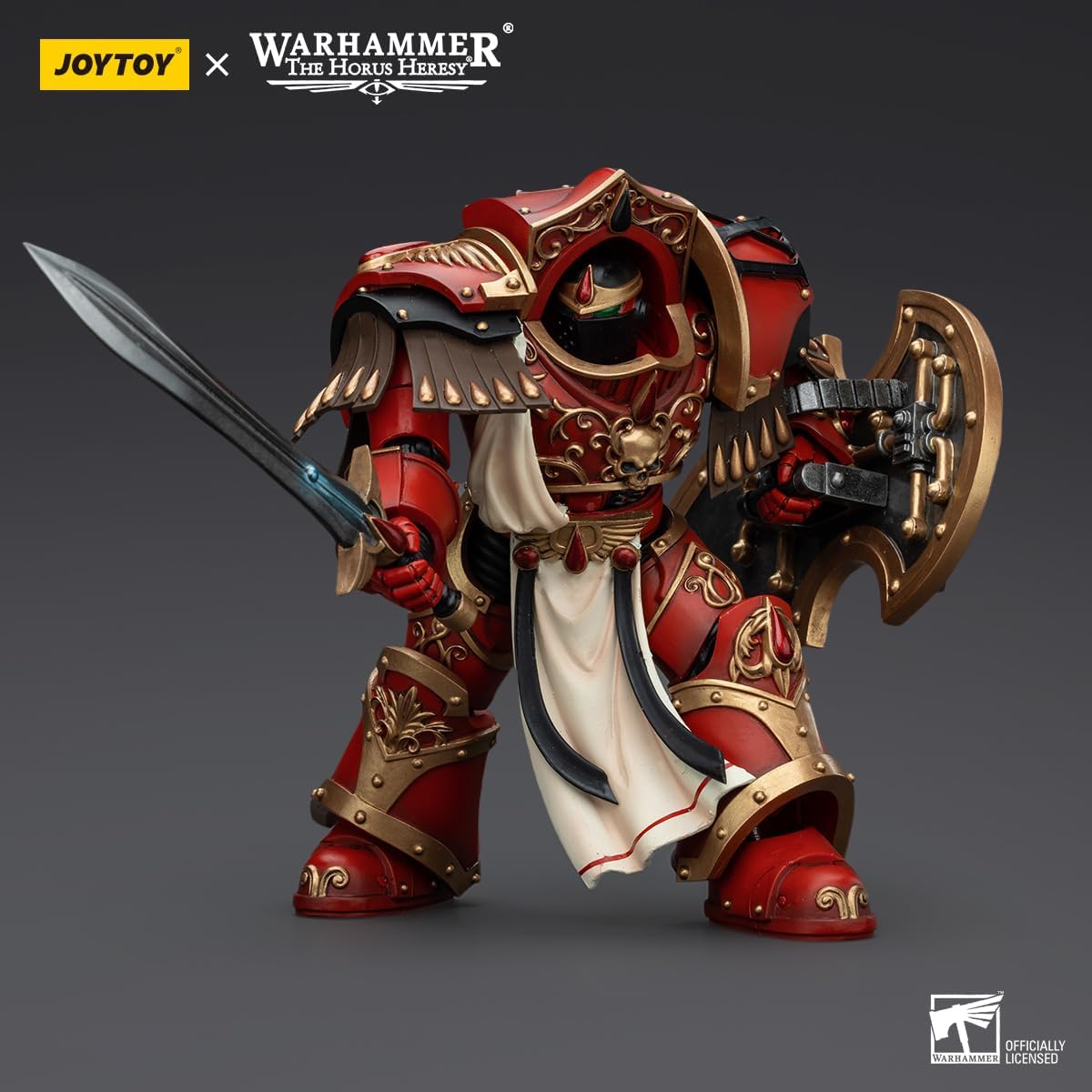 JOYTOY Warhammer Horus Heresy 1/18 Scale 5.6in Blood Angels Crimson Paladins Squad Crimson Paladin 1 Collectible Action Figure with Exquisite Design, Gifts for Fans & Collectors