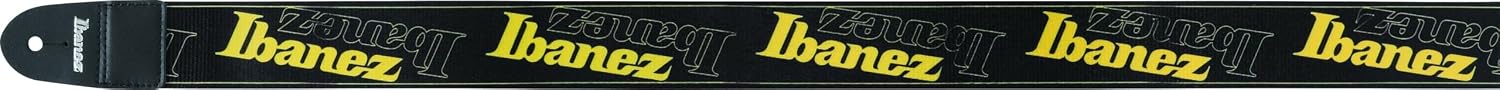 IBANEZ Strap Design Black, Yellow Ibanez Logos