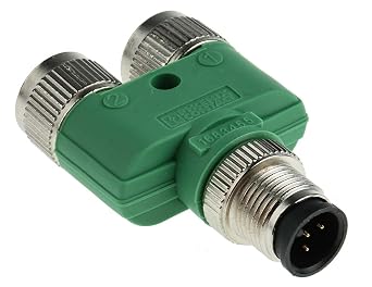 Phoenix Contact 1683455 Y Connector 1 Male 2 Female Connections 4 Pos