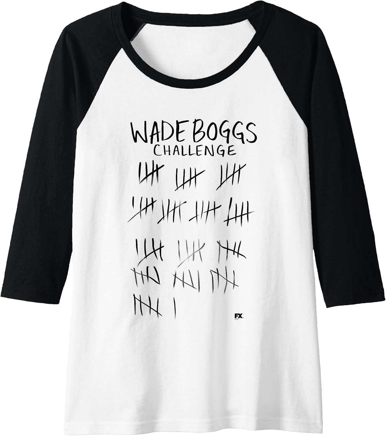 It's Always Sunny in Philadelphia Wade Boggs Challenge TV Raglan Baseball Tee