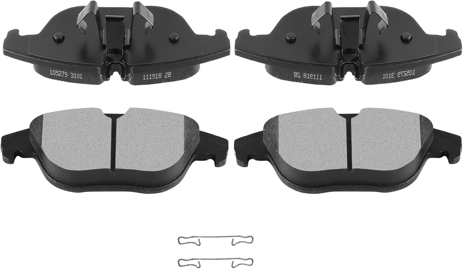 AUTOMUTO 4PCS Rear Semi-Metallic Disc Brake Pads Set D1341 For Mercedes-Benz GLK250 2013-2015,For Mercedes-Benz GLK350 2010-2015