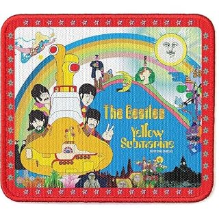 The Beatles Patch Yellow Submarine Stars Border Official Embroidered Iron On Size One Size - Les Beatles, Paul McCartney, John Lennon, RIngo Starr, George Harrison