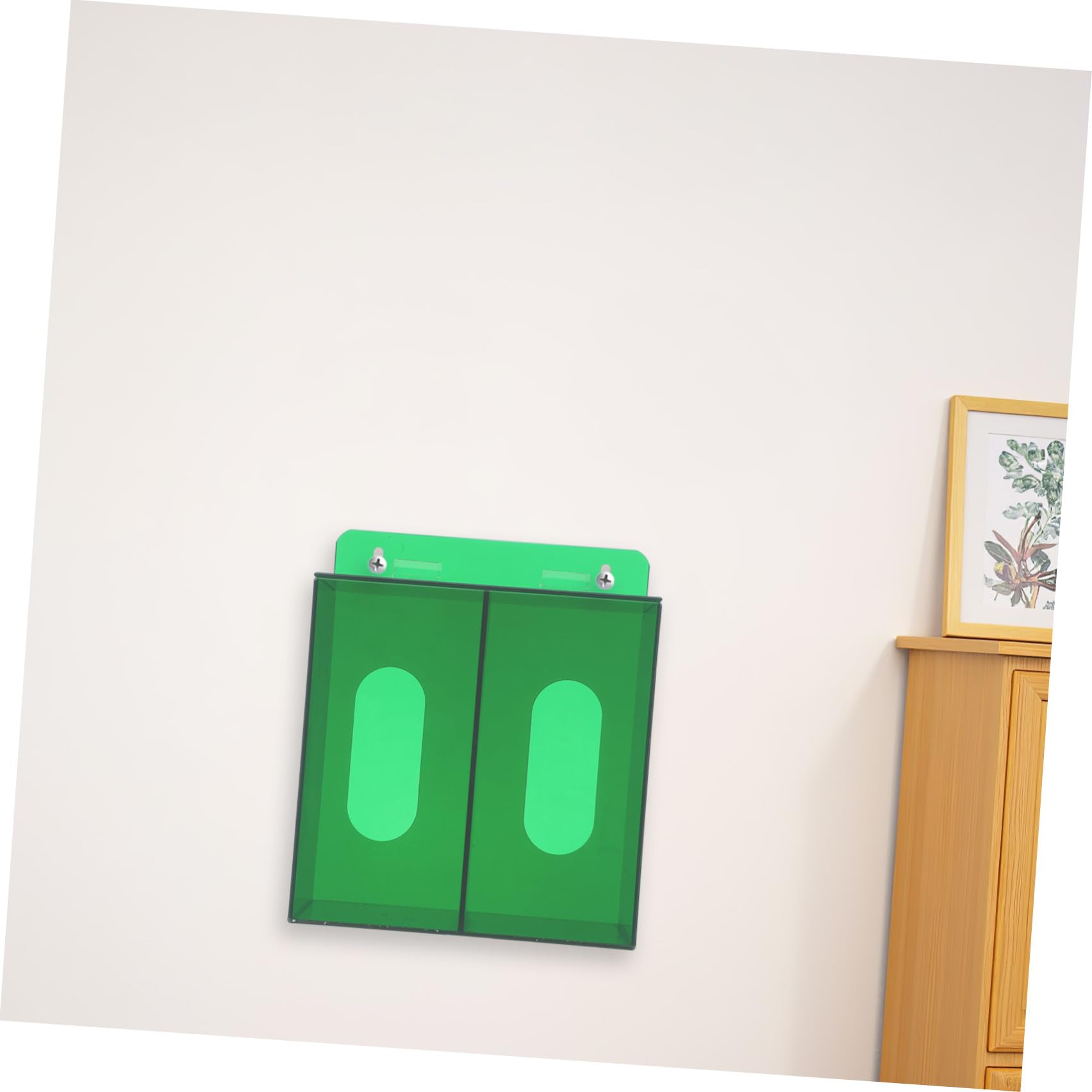 Levemolo Scatola Organizzatore Salvaspazio da Parete in Acrilico Porta Mascherine con Supporto per Guanti per Mascherine Igieniche
