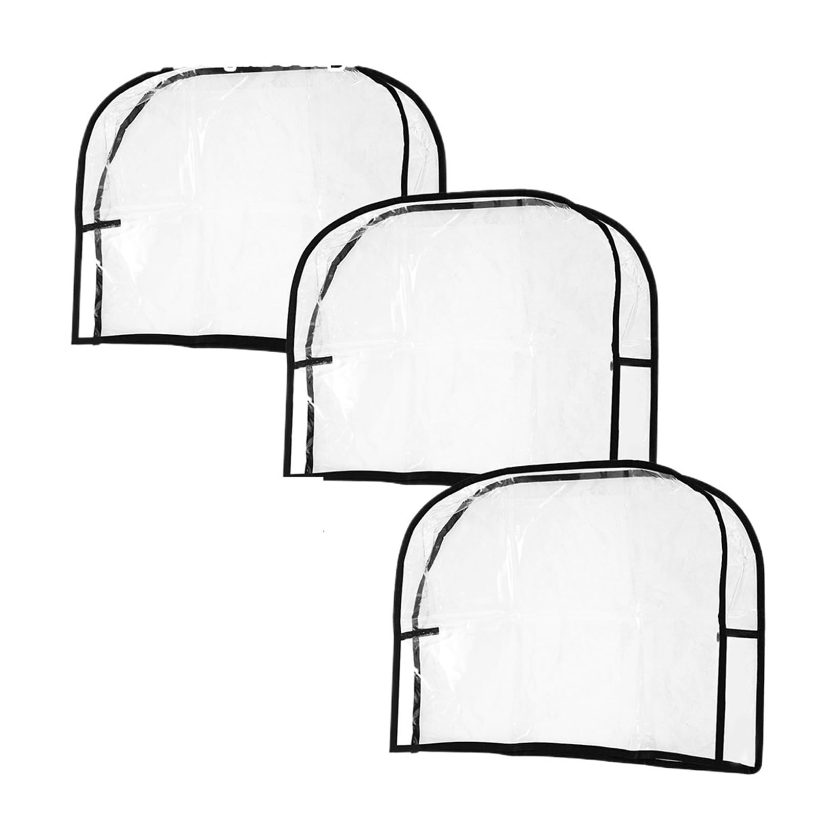 ENWWCH 3Pcs Salon Chair Cover PVC Clear Hairdressing Covers Protectors Universal Waterproof Barber Back Round For chair