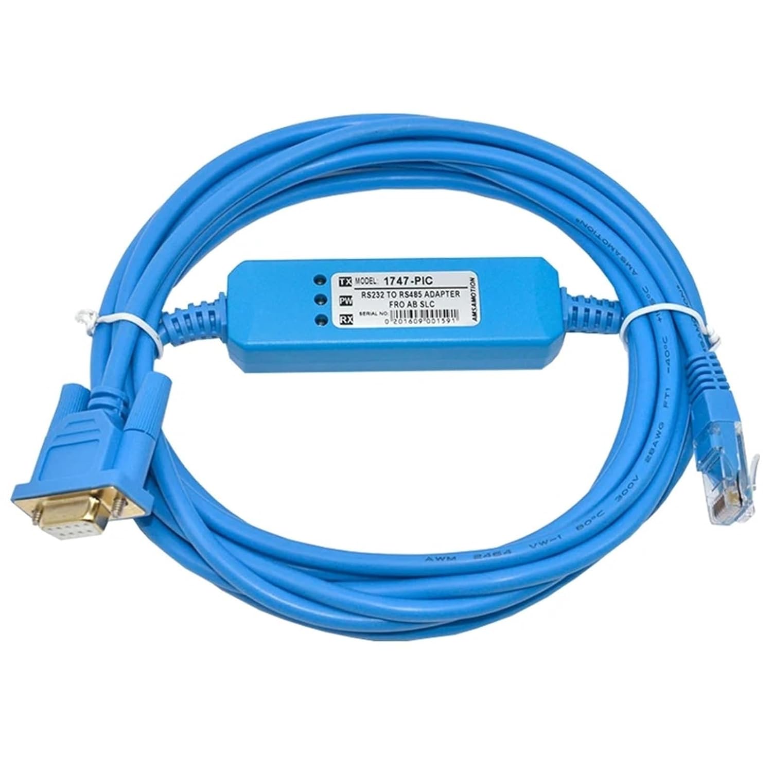 1747-PIC Programming Cable for SLC Series R232 Data Download Line DH-458 Gold Plated Interface