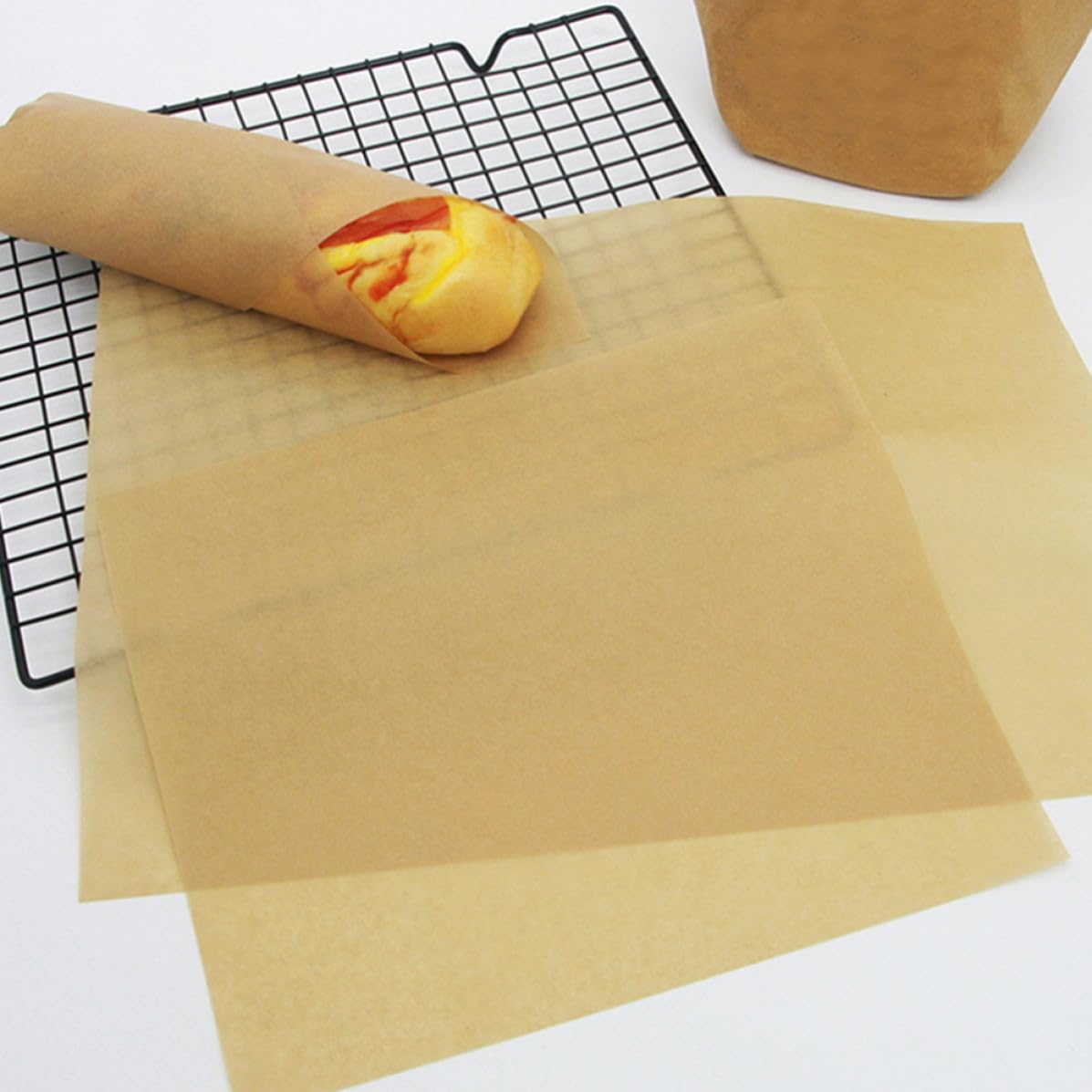 de Papel para Hornear Alta Resistencia Térmica de Papel Kraft Marrón 100 y Conductividad para Panaderías y Reposterías