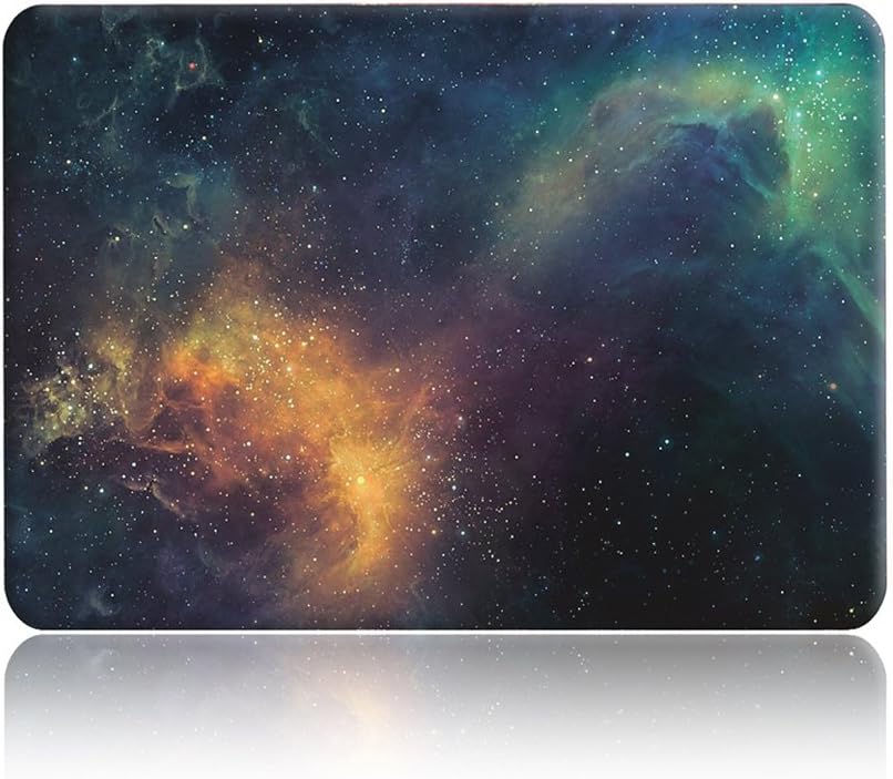 for MacBook Pro 13 inch Case 2019 2018 2017 2016 Release A2159 A1989 A1988 A1706 A1708, Exquisite Finish Plastic Hard Shell Case Only Compatible with MacBook Pro 13 Touch Bar, Starry Green