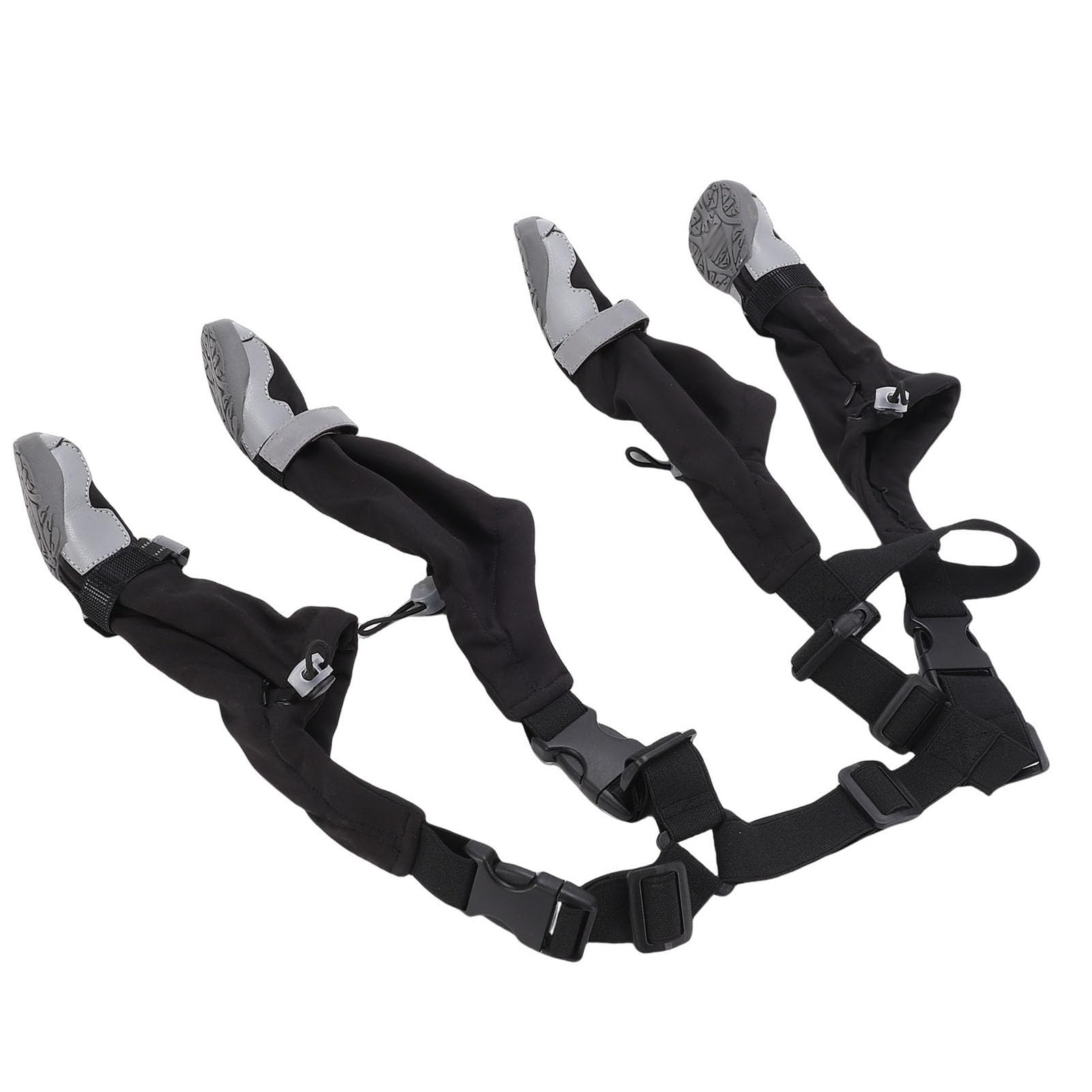 Chaussons À Bretelles pour Chien, Bottes Imperméables Antidérapantes Sécurisant Chien avec Bretelles Élastiques, pour Chiens Moyens sous La Neige Pluie Bleu Vert Rouge Noir en 4