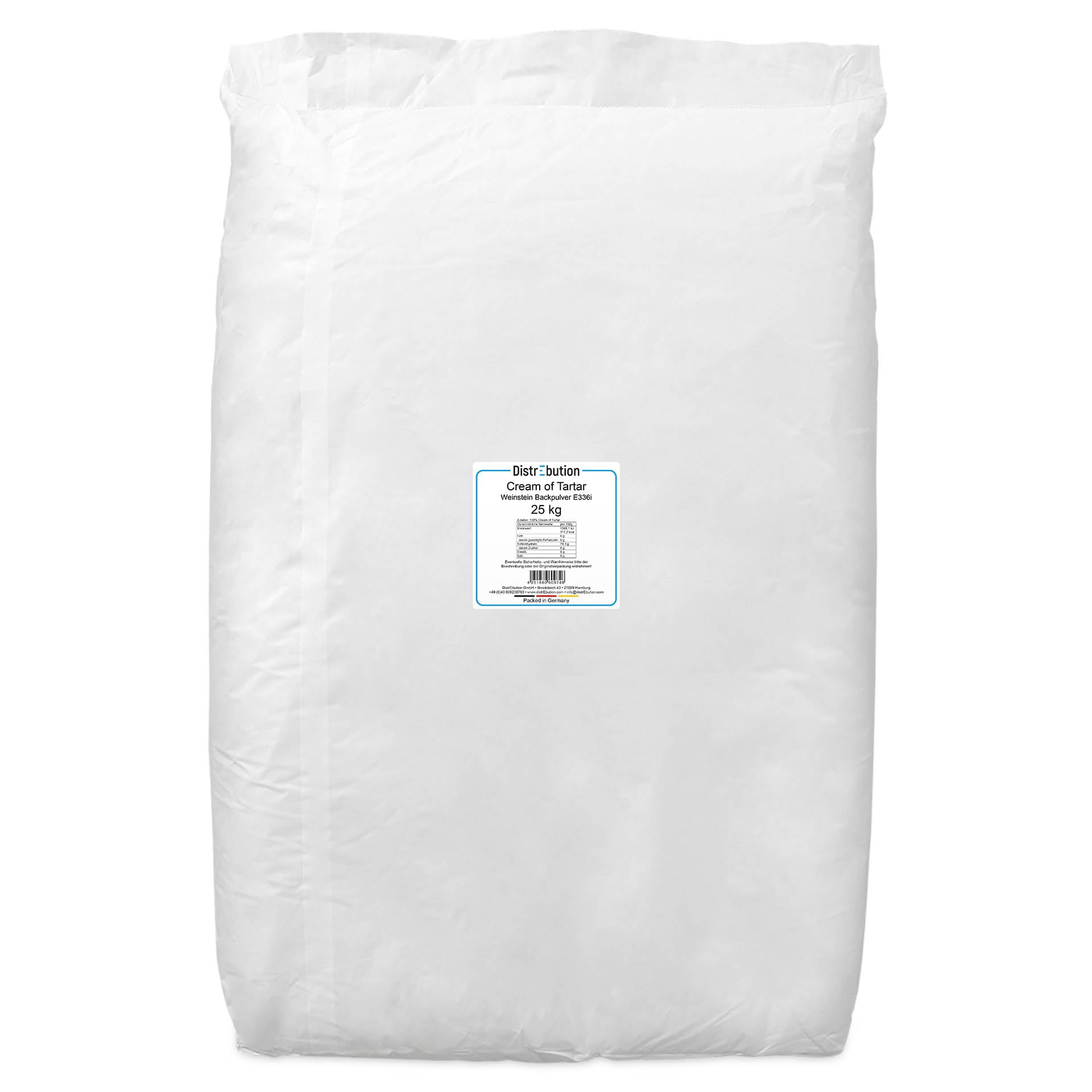 Weinstein 25kg Cream of Tartar Baiser Kaliumtartrat