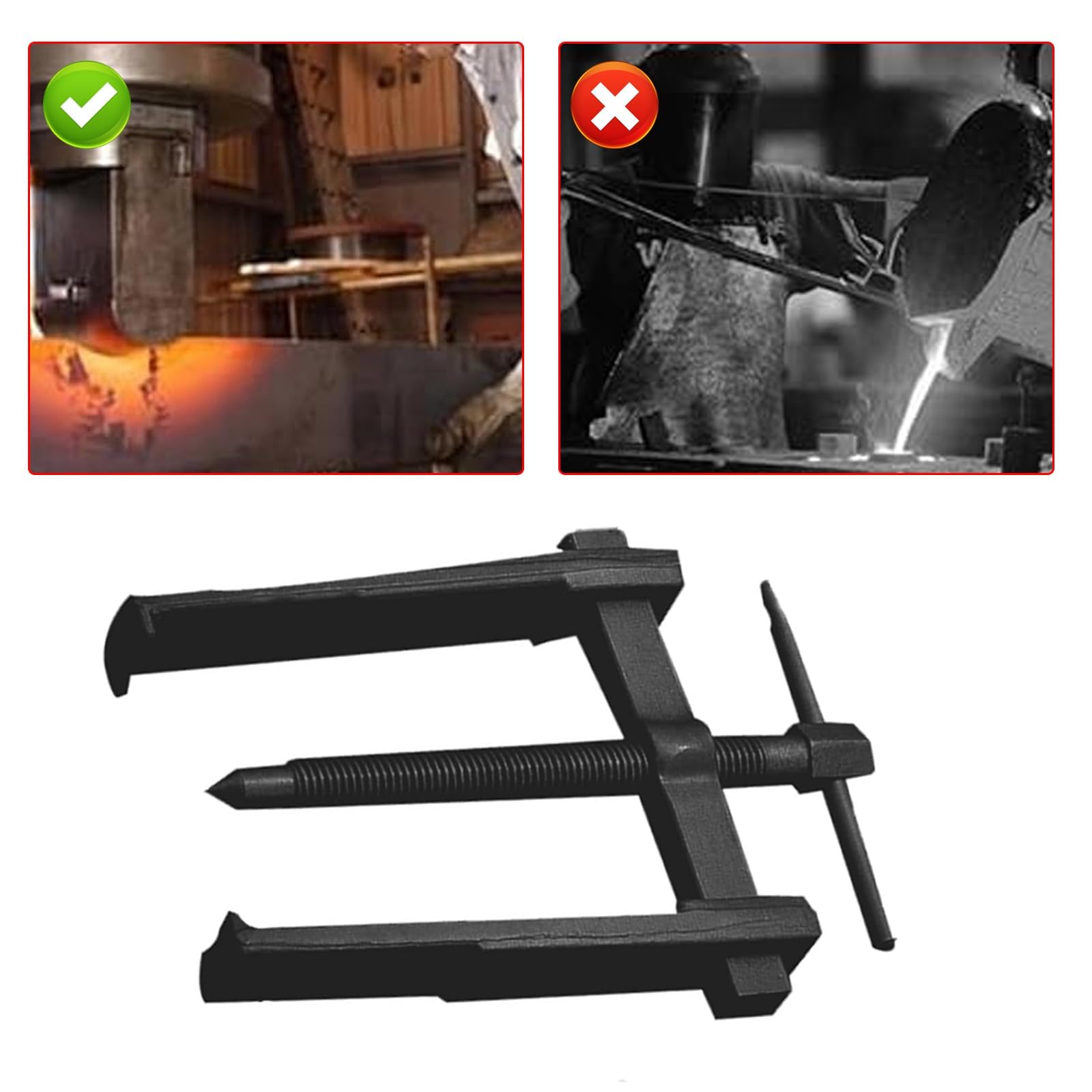 Kit de extractor de rodamientos de dos mordazas, extractor de engranajes de 3'', 4'' y 6'', patas gemelas ultrafinas, rango de 20 a 85 mm, capacidad de 1 a 4,5 toneladas, para ruedas, motocicletas,