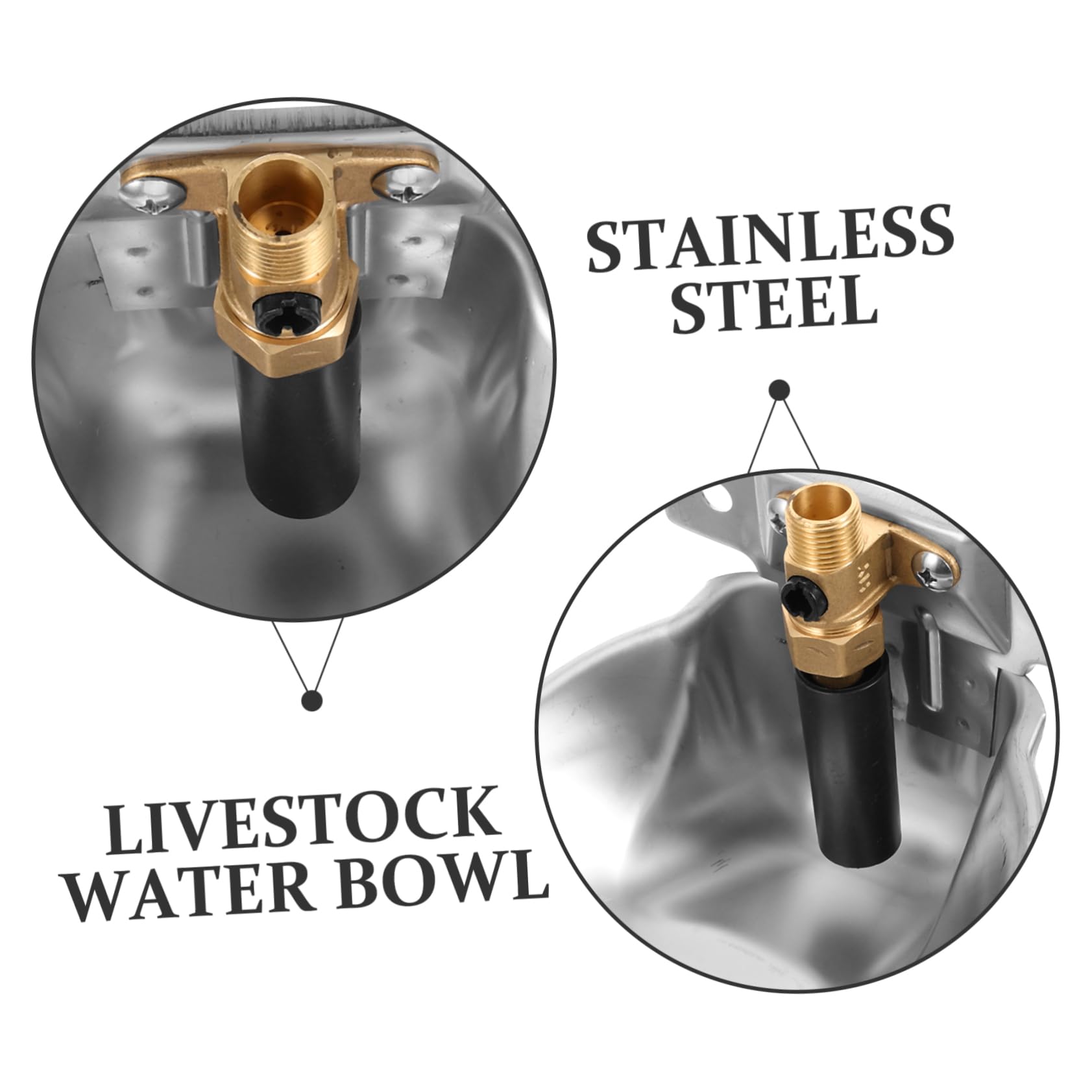 POPETPOP Abbeveratoio Automatico Per Mucche in Acciaio 304 Resistente Agli Schizzi Grande Capacità Per Bestiame Cavalli Pecore Risparmio Idrico Forniture Per Allevamento
