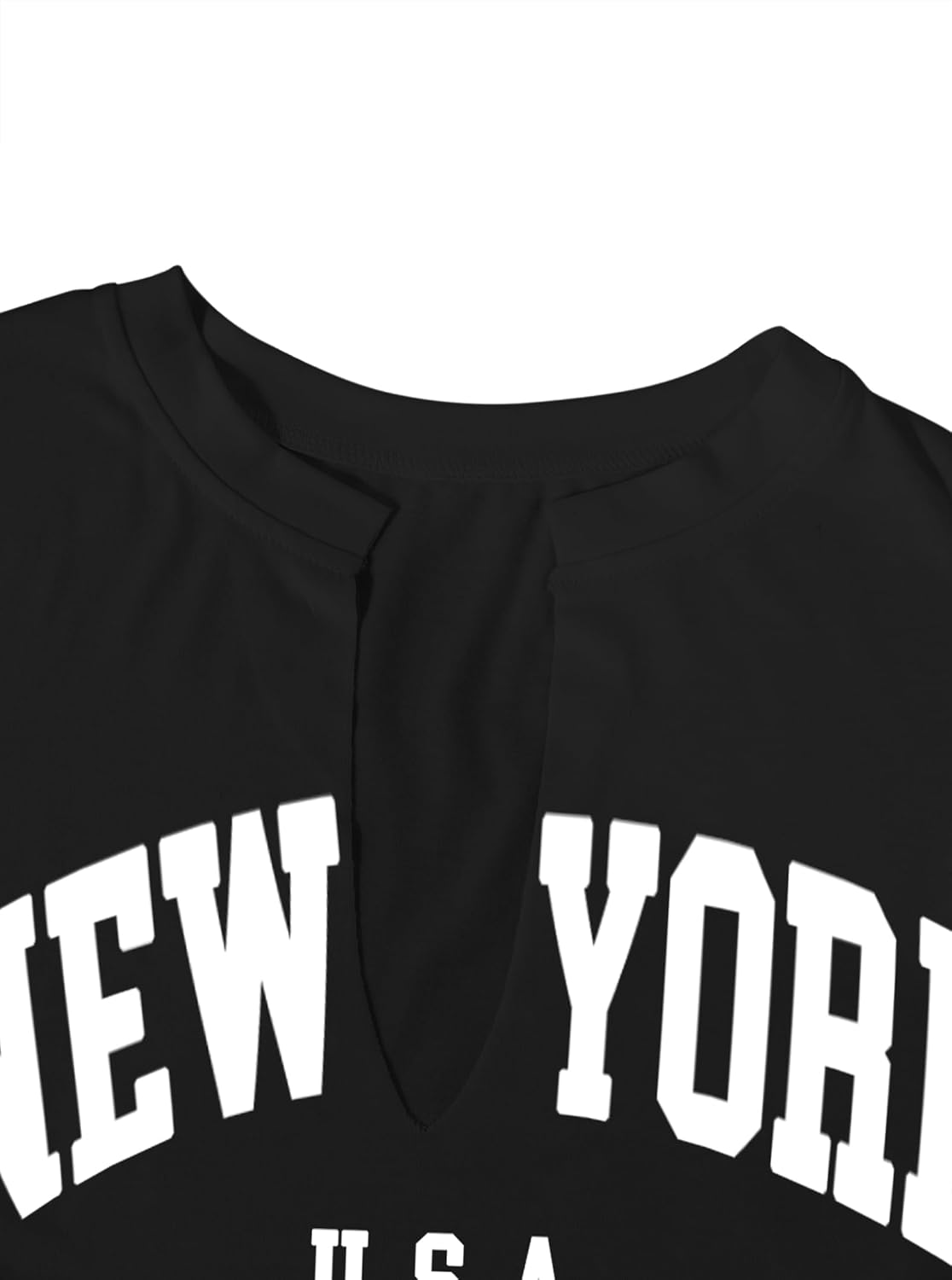 LovelyWholesale Womens Graphic Crop Tops Sexy V Neck Short Sleeve T Shirts - Image 5