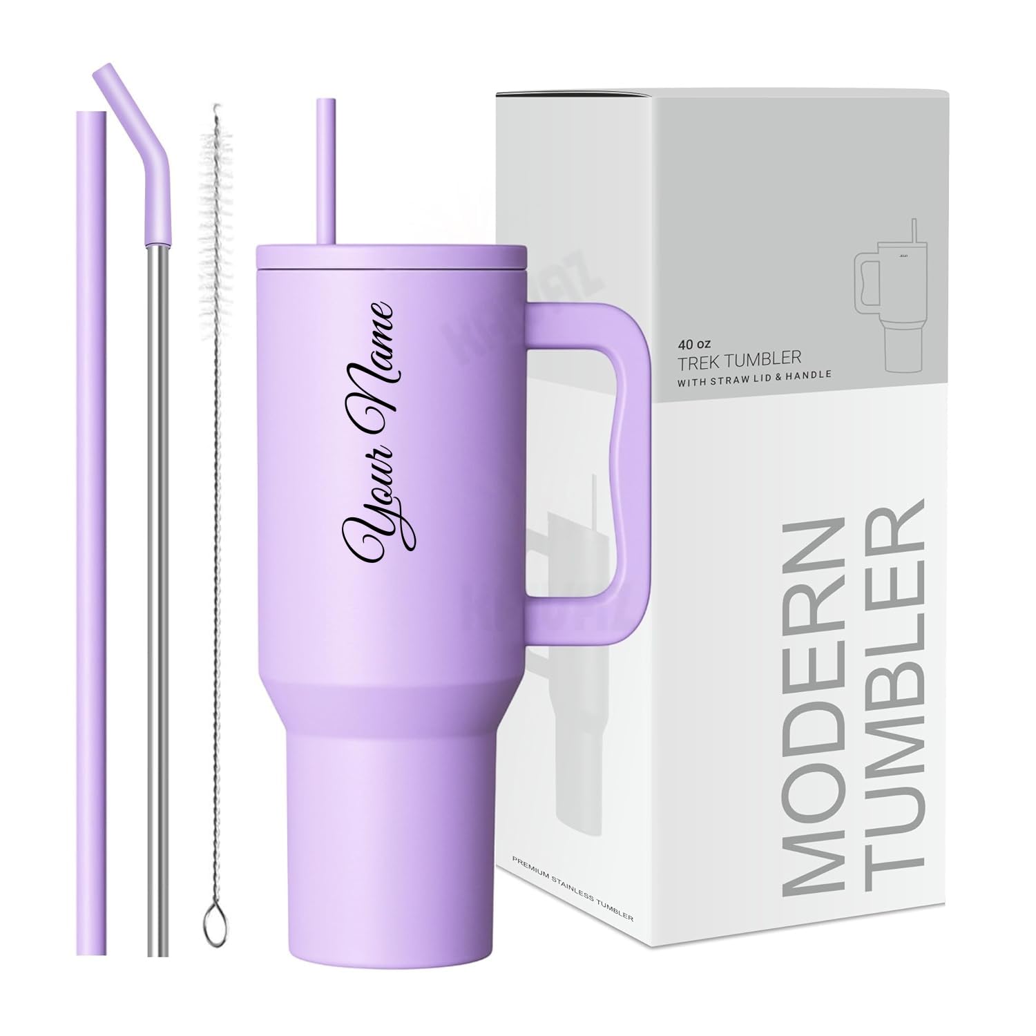 COMFYPOT Stainless Steel Tumbler with Lid & Straw, 100% Leakproof Tumblers with Handle, Sipper for Office,Gym & Outdoors 1200ml Tumbler