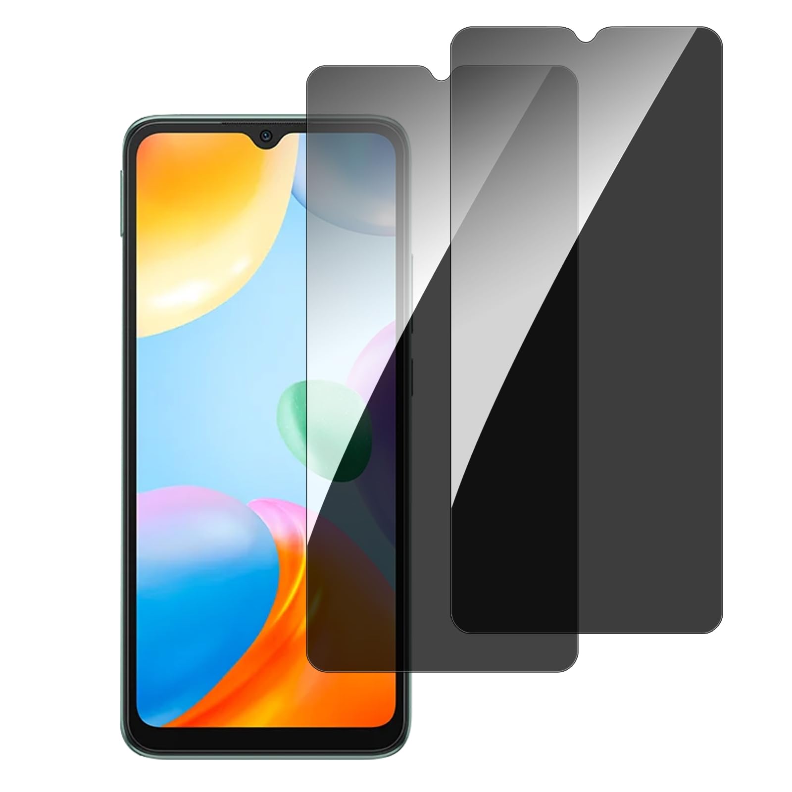 AOKUMA Vetro Temperato Xiaomi Redmi 10C, [2 Pezzi] Pellicola - Foto 8